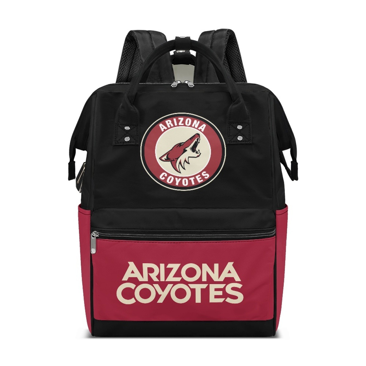 Arizona Coyotes Team Logo School Backpack 1 Arizona Coyotes Team Logo School Backpack
