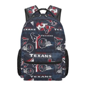 Houston Texans Navy Red School Backpack
