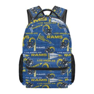 Los Angeles Rams All Over Print School Backpack