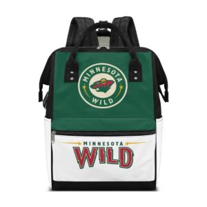 Minnesota Wild Team Logo School Backpack