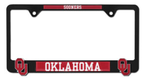 Oklahoma Sooners Black 2026 License Plate Frame