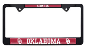 University of Oklahoma Sooners Black 2026 License Plate Frame