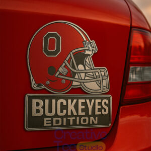 Ohio State Buckeyes Car Name Badge Emblem