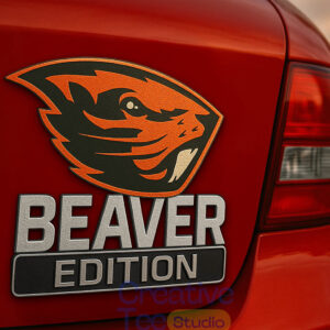 Oregon State Beavers Car Name Badge Emblem