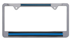 Police Blue Line 2026 License Plate Frame