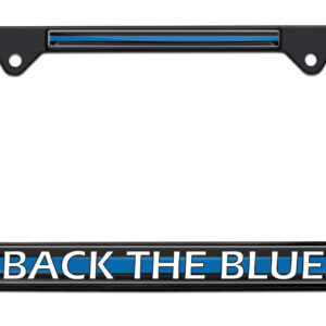 Police Back The Blue Black 2026 License Plate Frame