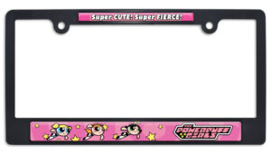 Powerpuff Girls Cute and Fierce Standard 2026 License Plate Frame