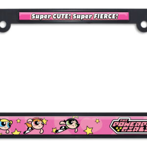 Powerpuff Girls Cute and Fierce Standard 2026 License Plate Frame