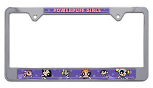 Powerpuff Girls Purple Graphics Standard 2026 License Plate Frame