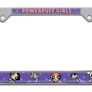 Powerpuff Girls Purple Graphics Standard 2026 License Plate Frame