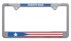 Puerto Rico Flag 2026 License Plate Frame