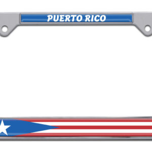 Puerto Rico Flag 2026 License Plate Frame