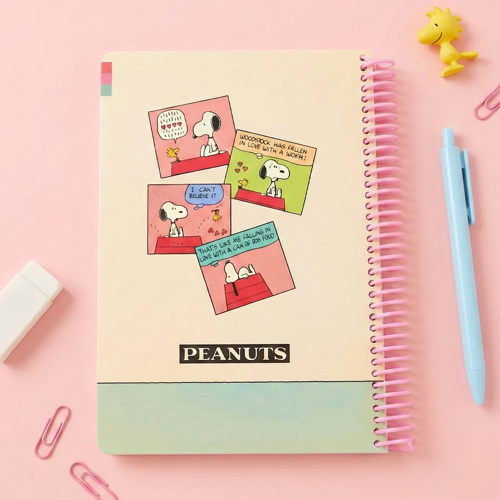 Peanuts Snoopy Beige Back to School 2026 Notebook 2 Peanuts Snoopy Beige Back to School 2026 Notebook