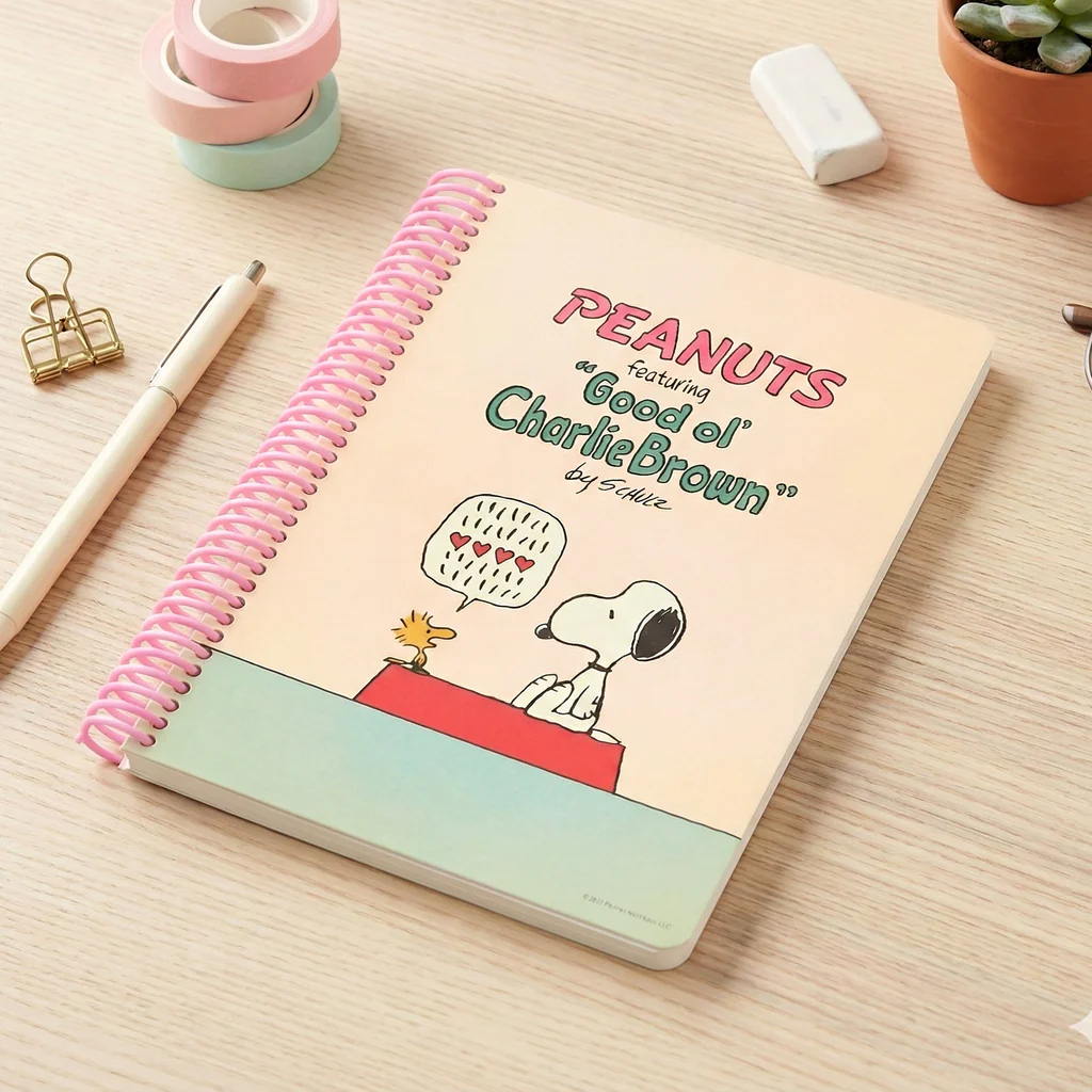 Peanuts Snoopy Beige Back to School 2026 Notebook 3 Peanuts Snoopy Beige Back to School 2026 Notebook