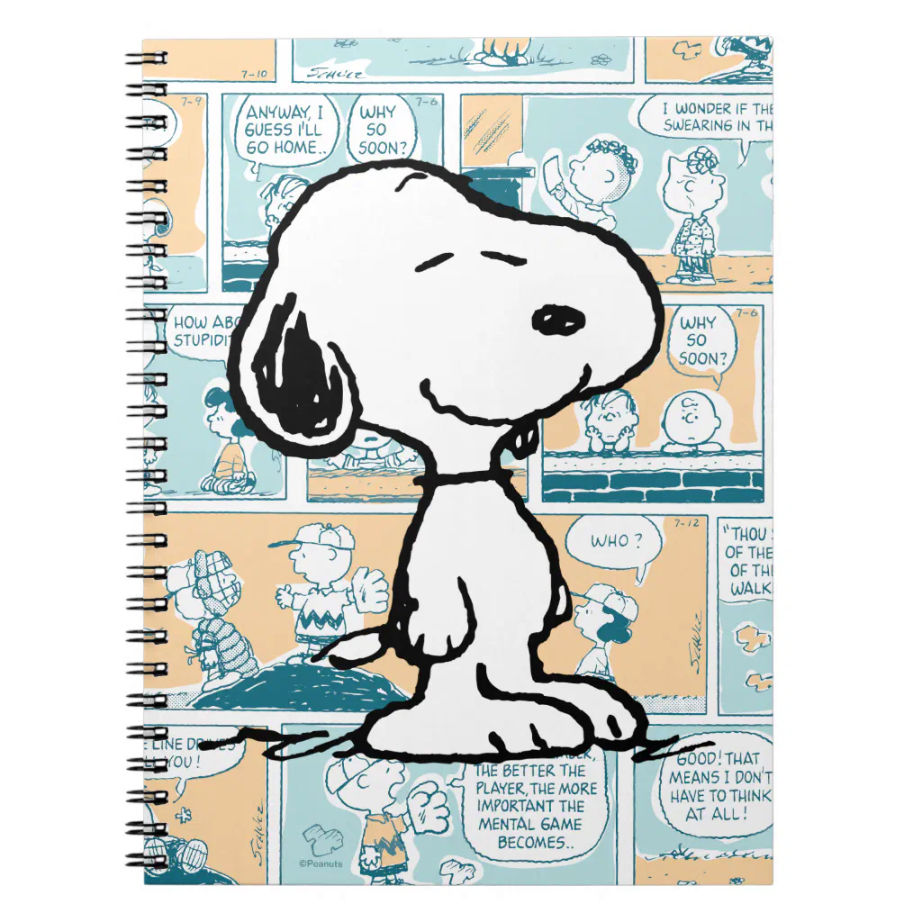 Peanuts Snoopy Comic Pattern Notebook 1 Peanuts Snoopy Comic Pattern Notebook