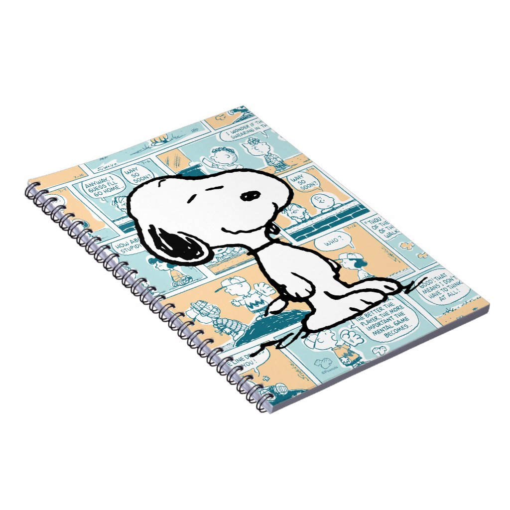 Peanuts Snoopy Comic Pattern Notebook 3 Peanuts Snoopy Comic Pattern Notebook