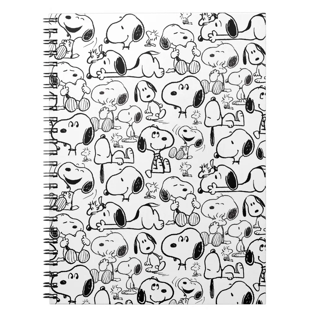 Peanuts Snoopy Smile Giggle Laugh Pattern Notebook 1 Peanuts Snoopy Smile Giggle Laugh Pattern Notebook
