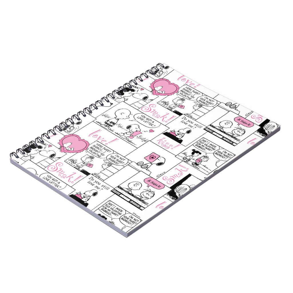 Peanuts Valentine Heart Love Pattern Notebook 2 Peanuts Valentine Heart Love Pattern Notebook
