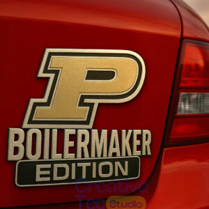Purdue Boilermakers Car Name Badge Emblem