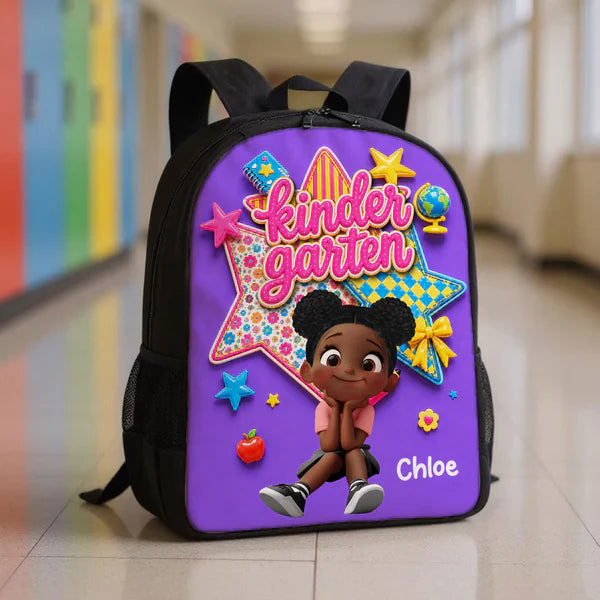 Custom Printed Cute Cartoon Student Backpack for School with Personalized Name 5 Custom Printed Cute Cartoon Student Backpack for School with Personalized Name - Image 5
