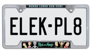 Rick and Morty Open 2026 License Plate Frame