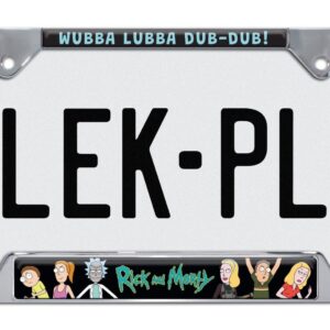 Rick and Morty Open 2026 License Plate Frame