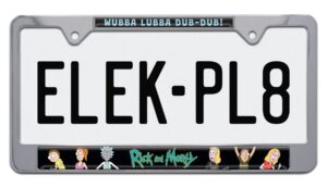 Rick and Morty Standard 2026 License Plate Frame