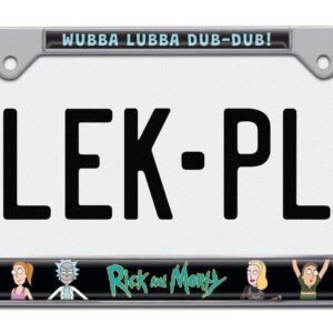 Rick and Morty Standard 2026 License Plate Frame