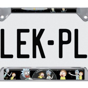 Rick and Morty Space Open 2026 License Plate Frame