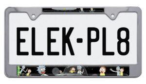 Rick and Morty Space Standard 2026 License Plate Frame
