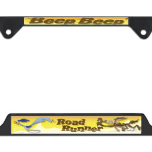 Road Runner Open Corners Black 2026 License Plate Frame