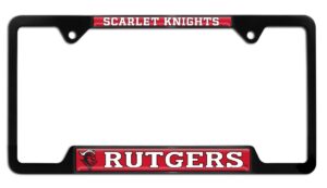 Rutgers Scarlet Knights Black 2026 License Plate Frame
