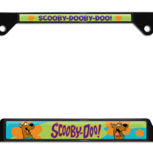 Scooby-Dooby-Doo Black Open Corners 2026 License Plate Frame