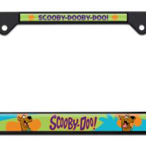 Scooby-Dooby-Doo Black Open Corners 2026 License Plate Frame