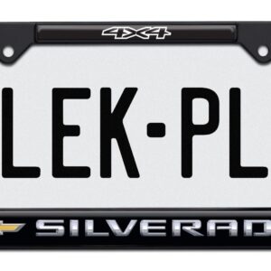 Silverado 4x4 Standard Black 2026 License Plate Frame