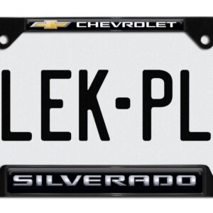 Silverado Chevy Open Black 2026 License Plate Frame