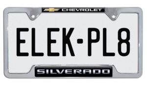 Silverado Chevy Open 2026 License Plate Frame