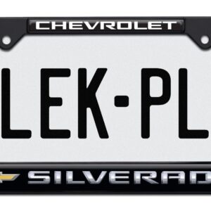 Silverado Chevy Standard Black 2026 License Plate Frame