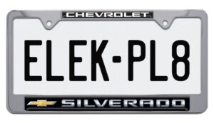 Silverado Chevy Standard 2026 License Plate Frame
