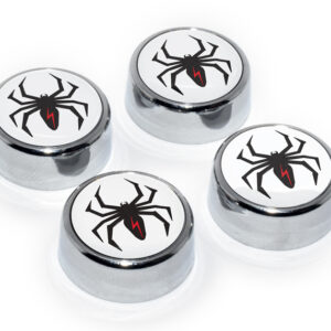 MetalHead Lightning Spider 2026 License Plate Frame Screw Caps