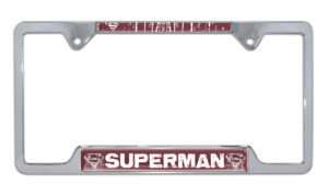 Superman Distressed Open Corners 2026 License Plate Frame