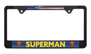 Superman Fly Black 2026 License Plate Frame
