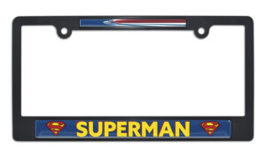 Superman Fly Black 2026 License Plate Frame