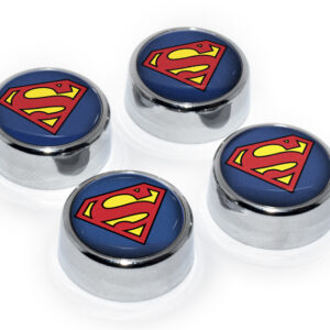 Superman 2026 License Plate Frame Screw Caps
