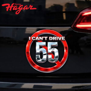 Sammy Hagar I Can't Drive 55 Car Name Badge Emblem