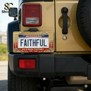 San Francisco 49ers Gold Rush 2026 License Plate Frame