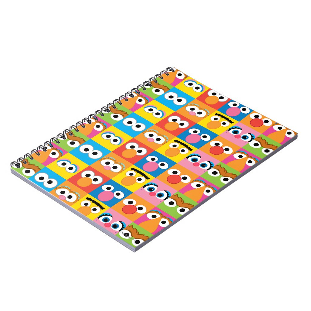 Sesame Street Character Eyes Pattern Notebook 2 Sesame Street Character Eyes Pattern Notebook