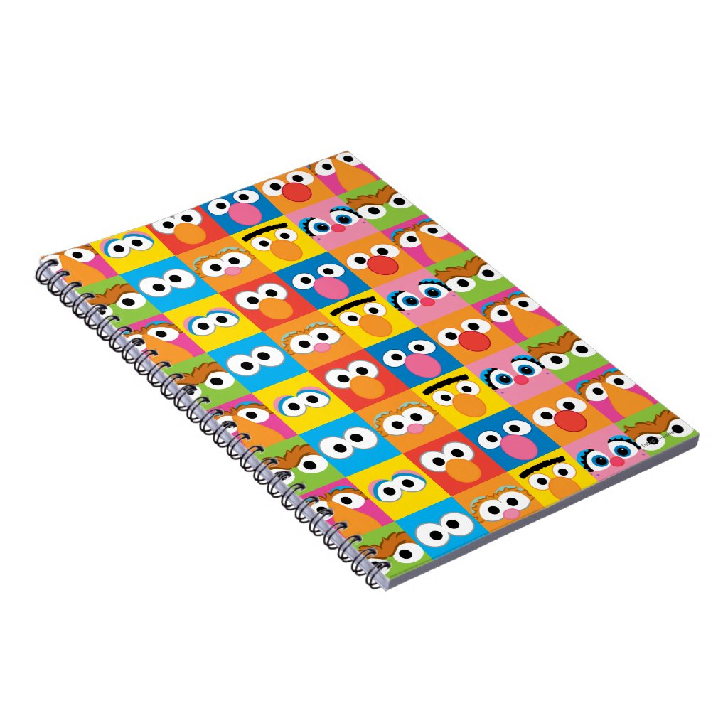 Sesame Street Character Eyes Pattern Notebook 3 Sesame Street Character Eyes Pattern Notebook