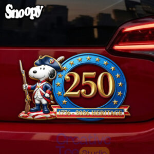 New Snoopy x 1776-2026 Heritage Car Name Badge Emblem