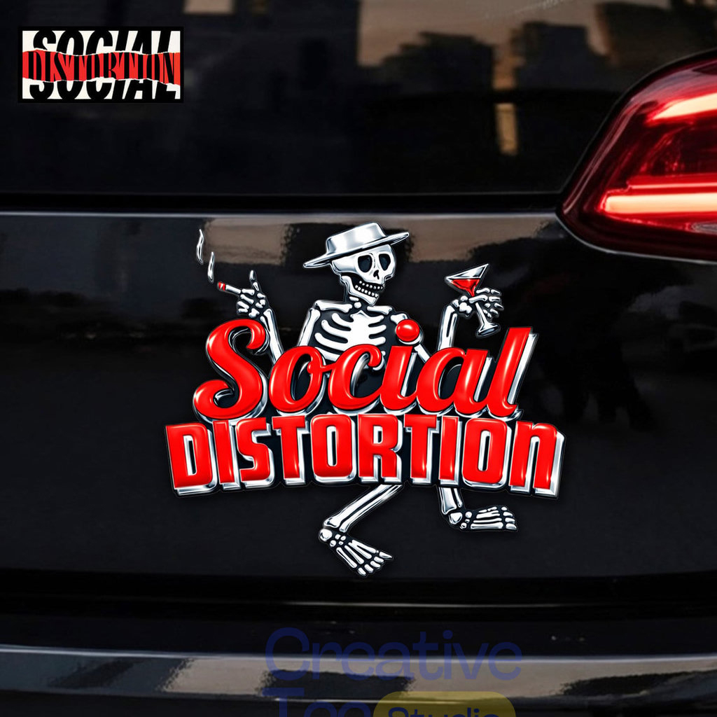 Social Distortion Car Name Badge Emblem Version 2 1 Social Distortion Car Name Badge Emblem Version 2